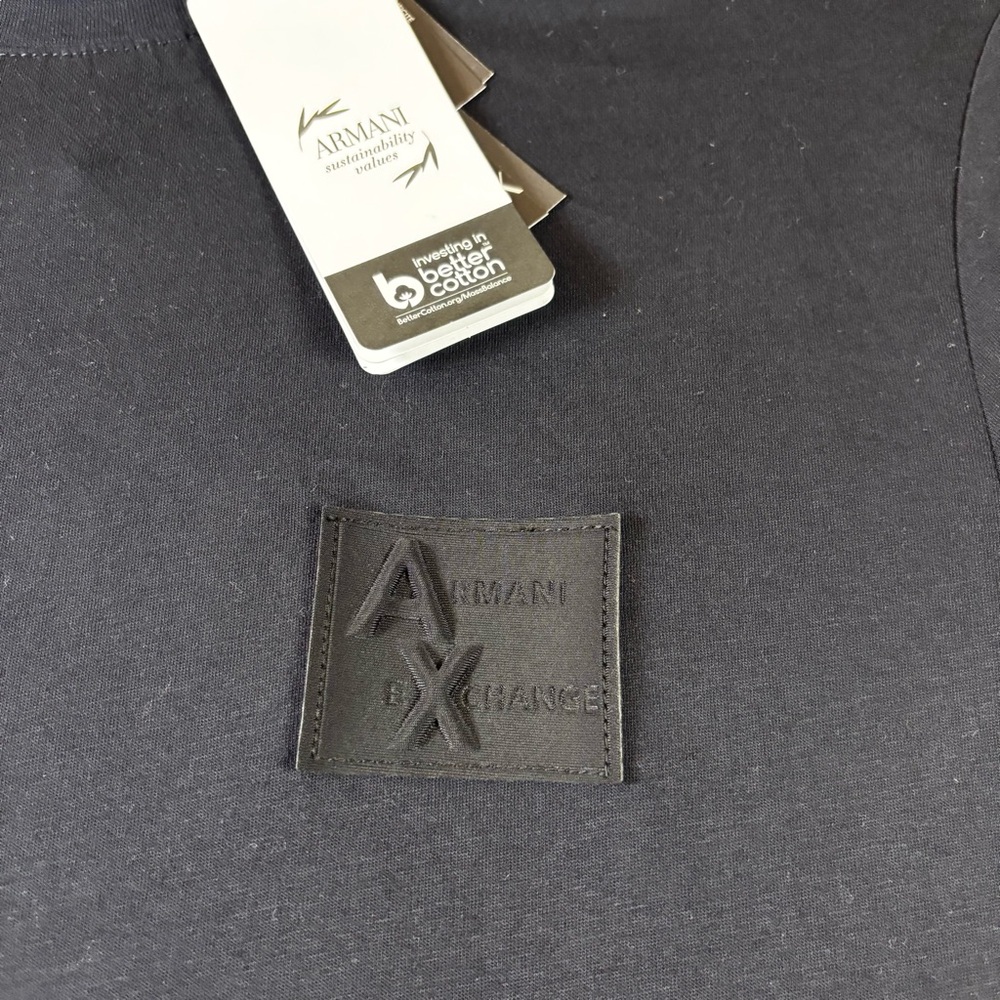 Armani & Exchange Regular Fit T-Shirt With Patch Size Small - Picture 5 of 9